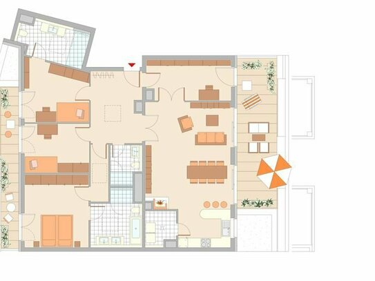 SONNTAGSESICHTIGUNG !!! Frankfurt, Hainer Weg 48 - 5 Zimmer Staffelgeschoßwohnung 7.OG mit 2x Dachterrasse