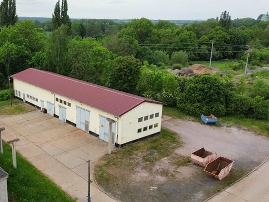 Lager / Halle optional mit Außenstellflächen im Gewerbegebiet Ohrdruf zu vermieten