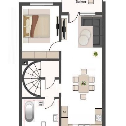 Maisonettewohnung mit Charme & Charakter in idyllischem Wohngebiet