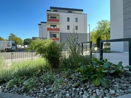 Barrierefreie 1-Raum-Wohnung mit Einbauküche, Dusche und Balkon