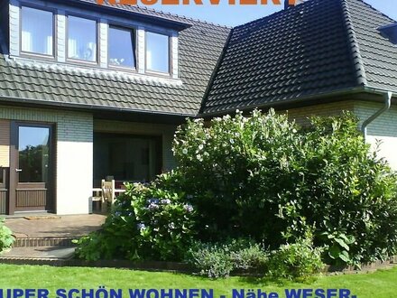 TOP-LAGE!!! schöne großzügige 4 ZKB im EG eines Zweifamilienhauses- mit Terrasse und Garten/WESERNÄHE
