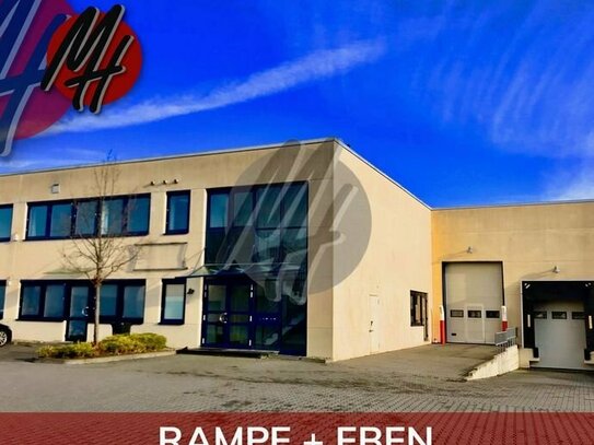 TOP-LAGE - RAMPE + EBEN - Moderne Lagerflächen (450 m²) und Büroflächen (280 m²)