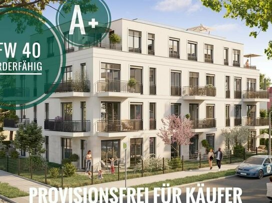 Neubau-Projekt Wilhelms Liebe in Berlin Pankow: Vier-Zimmer-Wohnung mit zwei Süd-Ost und einem Südwest Balkonen (WE7)