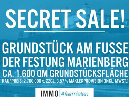 Grundstück am Fuße der Festung Marienberg