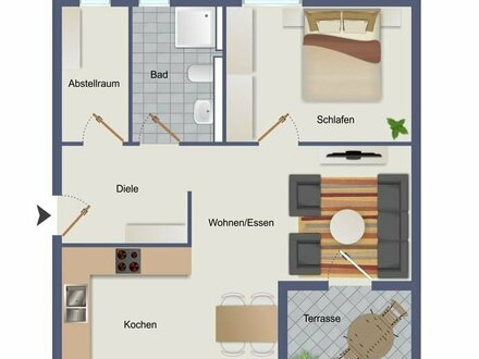 URBAN LIVING - Wohnen in der Karlsvorstadt in Öhringen Haus B Wohnung 4 im EG