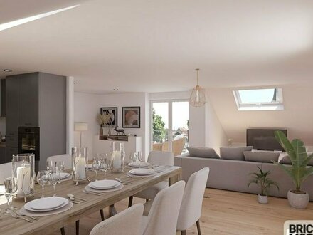 Erstbezug! Neu errichtete Wohnung mit schönem Ausblick auf 113 m² + Balkon/Loggia, Garten und Garage