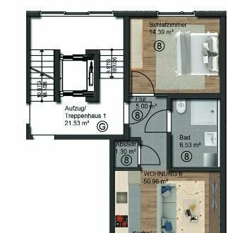 2 Zimmer Neubau Wohnung W.08 u.W.14 identisch