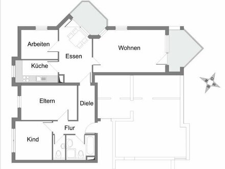 Schöne 4 1/2 Zimmer Wohnung in Vaihingen/Enz, Nähe Bahnhof