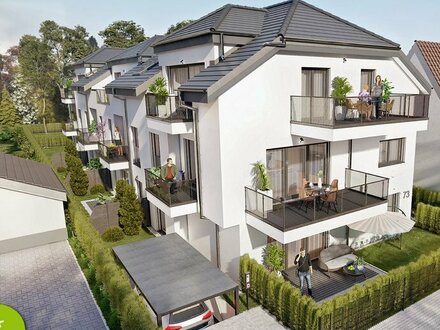 Neubau-Appartement mit Blick in den Wald I Garten für alle Bewohner I A+ Energieeffizienz