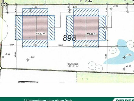 Ca. 1.700 m² Villen-Baugrundstück mit positivem Bauvorbescheid für 2 Einfamilienhäuser