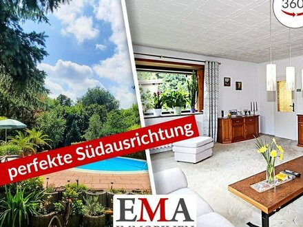 Oase der Ruhe: Gartenparadies mit Pool und Doppelgarage wartet auf Sie