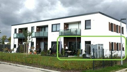 Neubau * Pinnow 2-Zimmerwohnung mit Terrasse und Garten zu vermieten