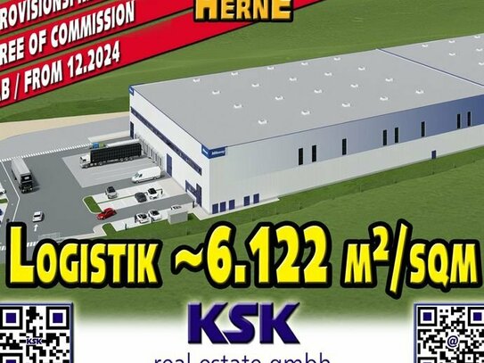 *Für Ende 2024 geplante Logistikhalle*. ~6.122 m²/sqm *Logistics hall planned for end of 2024*