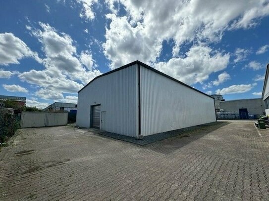 610 m² Lagerhalle + optional 600 m² befestigte Freifläche in Dietzenbach zu vermieten