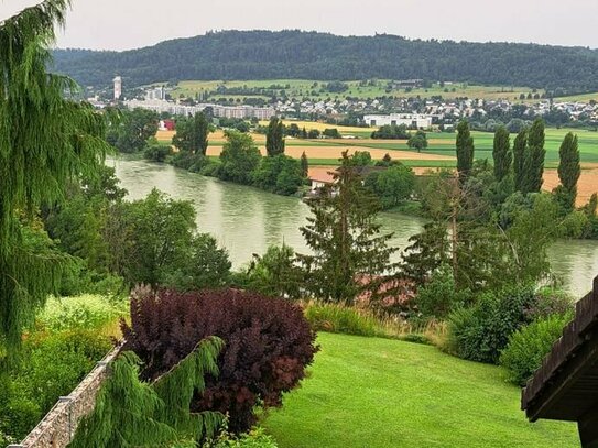 Schöne, helle DG Wohnung in Kadelburg auf der Rheinhöhe mit Blick auf den Rhein