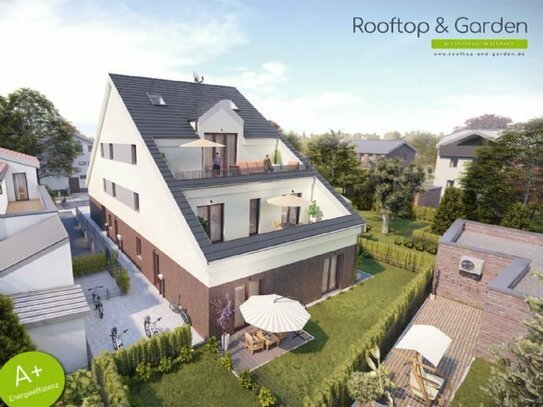 Dachterrasse I Wohnung ohne Dachschrägen I A+ Energieeffizienz I Neubau Rooftop & Garden I provisionsfrei