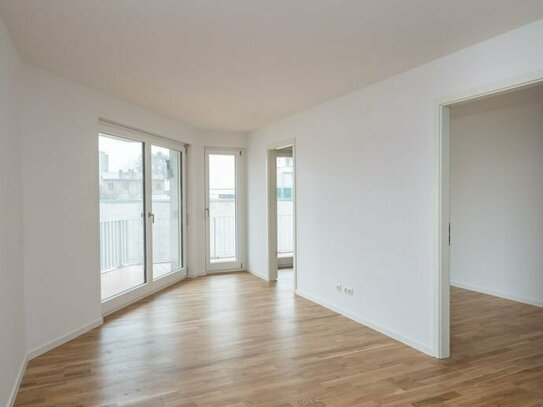 Wohnung mit Weitblick: Bodentiefe Fenster, großer Balkon, Gäste-WC, Fahrstuhl