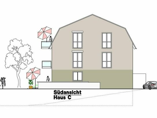 NEUBAUPROJEKT IN NW-Mußbach: 3 ZKB Wohnung mit Süd/West Balkon im DG