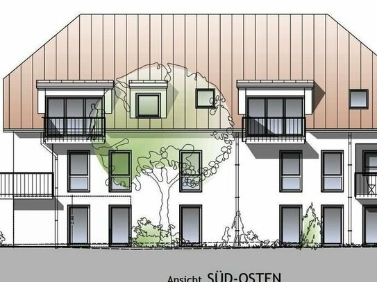 Hohenwart! 3-ZKB Dachgeschoss-Whg. mit 7 m² Süd-Balkon, Fußbodenheizung, elektrische Rollläden, Videosprechanlage und b…