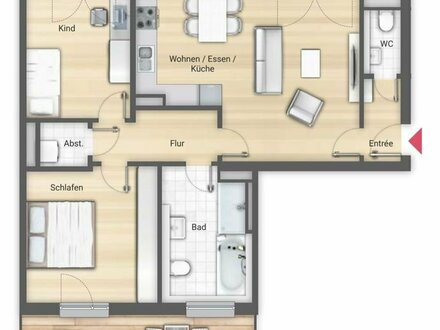 3-Zimmer-Wohnung in SW-Bellevue