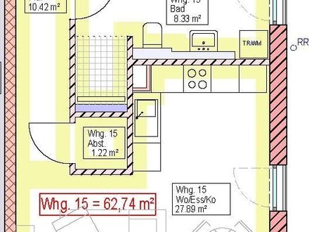 Neubau 2 Zimmerwohnung mit Balkon inkl. Tiefgaragenstellplatz in Vöhringen provisionsfrei verkaufen