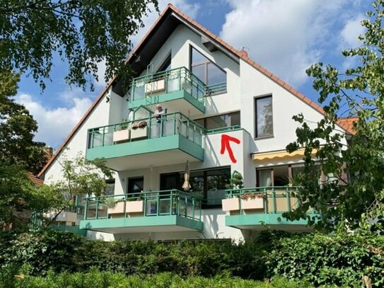 Wenn ich den See seh´, brauch ich kein Meer mehr!!! Schöne 2,5 Raum-Wohnung mit großer Terrasse in Ruhiglage nahe Zeuth…