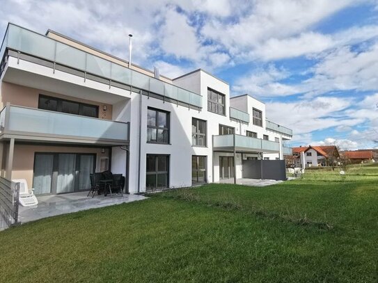 barrierefreie Wohnung mit Aufzug und Balkon.