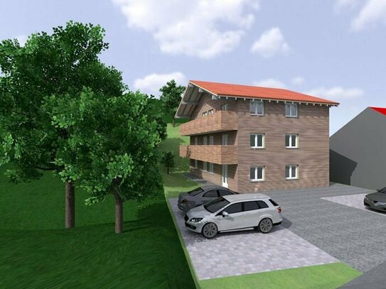 NEUBAU in Scheidegg 4-Zimmer- Dachgeschosswohnung in kleiner Einheit am Ortsrand von Scheidegg