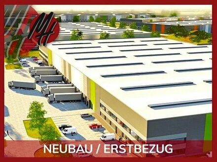 NEUBAU / ERSTBEZUG - RAMPE + EBEN - Lager-/Logistik (20.000 m²) & optional Büro zu vermieten