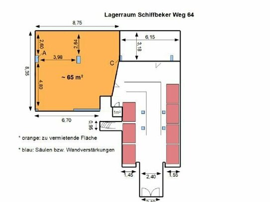 80 m2 Lagerraum in guter Lage (Billstedt)