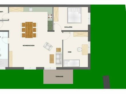 Moderne 3-Zimmer-Wohnung in Kinzig-Nähe, Tiefgarage, Terrasse, barrierefrei