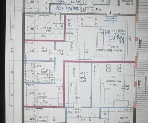 Neubau Ausbau des Dachgeschosses 2-Zimmer DG-Wohnung mit Gartenanteil Whg. CO2