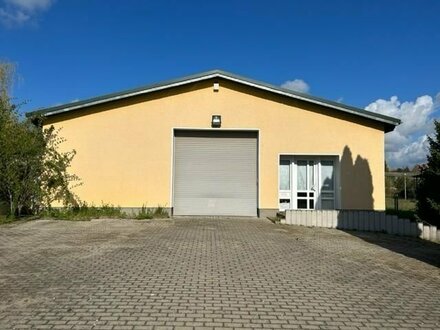 550 m² beheizbare Gewerbehalle auf großem Grundstück in Großalsleben nahe Oschersleben, Halberstadt, Quedlinburg