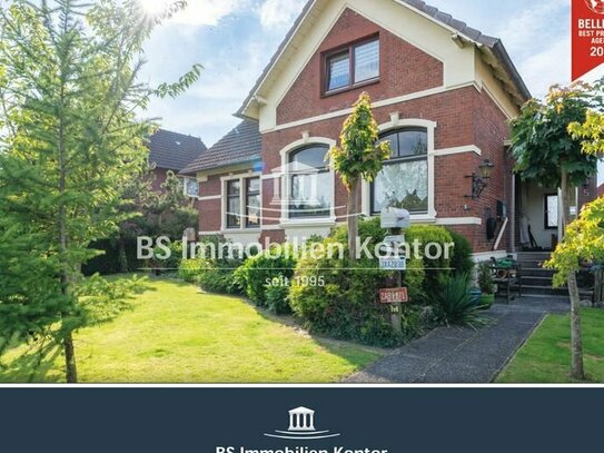 Nähe Leer! Charmantes Einfamilienhaus mit Garage, Gartenanlage und Terrasse in zentraler Lage!