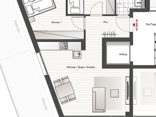 PRE-SALE! Neubauwohnung, 3 Zimmer, Nähe Schwarz-Campus und Audi