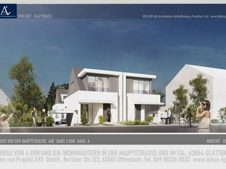 Neubau von 4 Doppelhaushälften / Nur noch zwei Häuser frei