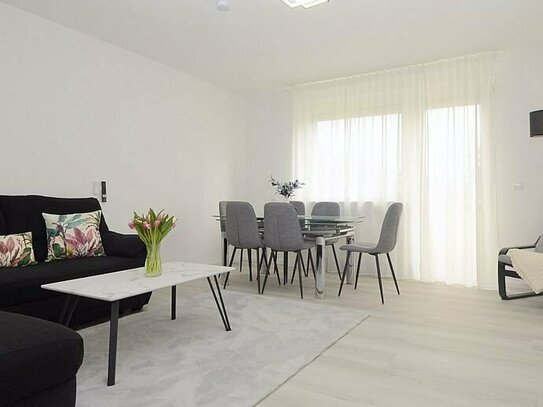 Schicke möblierte 3-Zimmer Wohnung mit Balkon und Internet in Wiesbaden Südost