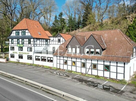 Ganzheitliches Hotelkonzept mit Privatresidenz und weitläufigem Grundstück in idyllischer Umgebung