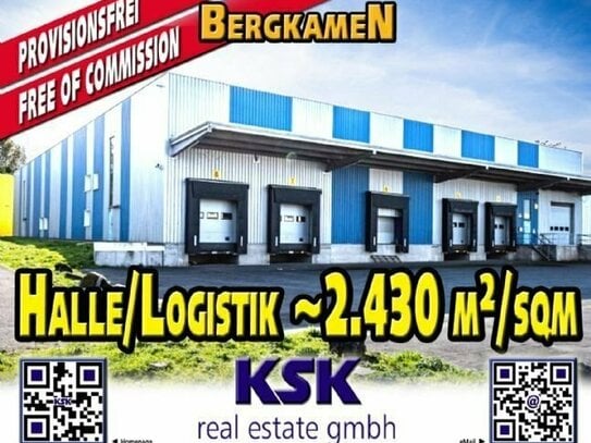 Lager- und Logistikflächen ~2.430 m²/sqm Storage and logistics areas