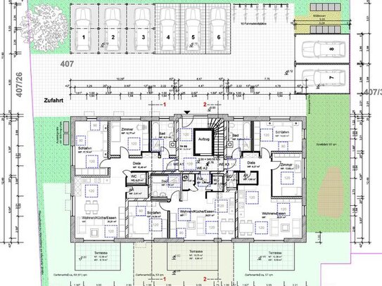 NEU! N-Altenfurt Neubauvorhaben mit 8 WE in bester Lage KfW40 PV-Anlage