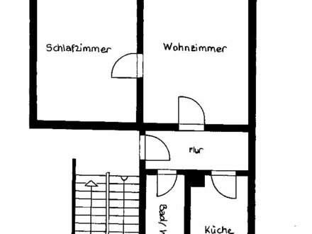 Modernisierte 2-Zimmer-Wohnung mit Balkon