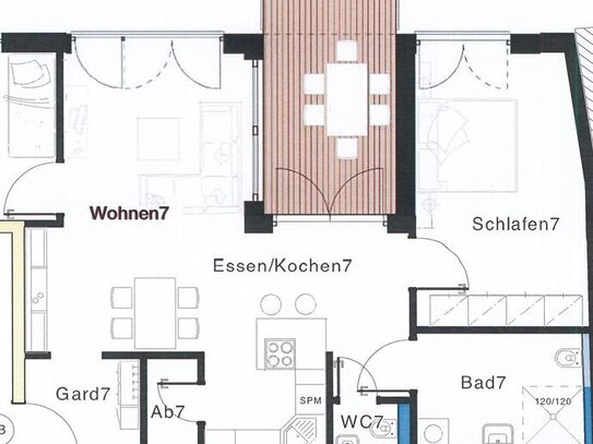 Neubau 3 Zi.-ETW in ruhiger Innenstadtlage mit Tiefgarage