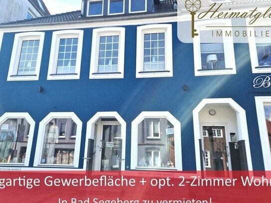 Einzigartige Gewerbefläche + opt. 2-Zimmer Wohnung - in Bad Segeberg zu vermieten! -