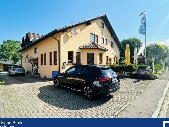 Solides Gasthaus. Sonniger Biergarten. Fremdenzimmer + 2 Ferienwohnungen