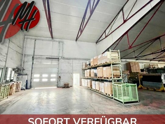 SOFORT VERFÜGBAR - Lagerflächen (1.600 m²) & Büro-/Sozialflächen (200 m²)
