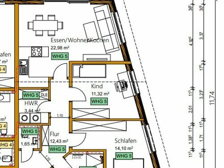 Attraktive 3-Zimmer Wohnung in Blitzenreute (Whg5)