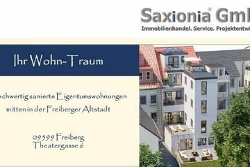 Ihr WohnTraum in Freiberg + Historisches Stadthaus mit Baugenehmigung für bis zu 4 Wohnungen + Dachterrasse + Balkone + Sonder-AfA + Garage