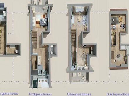 Neubau Reihenhaus mit 2 Wohnungen Fewo + Eigennutzung / Garten + Balkon, Nordstrandnah