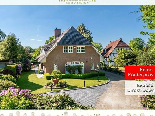 Gepflegtes Landhaus in exklusiver Lage - Traumhaus mit Gartenparadies und Blick in die freie Natur