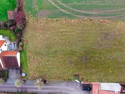 Ca. 558 m² großes Grundstück mit Blick ins Grüne. In Ilmmünster zwischen München und Pfaffenhofen.